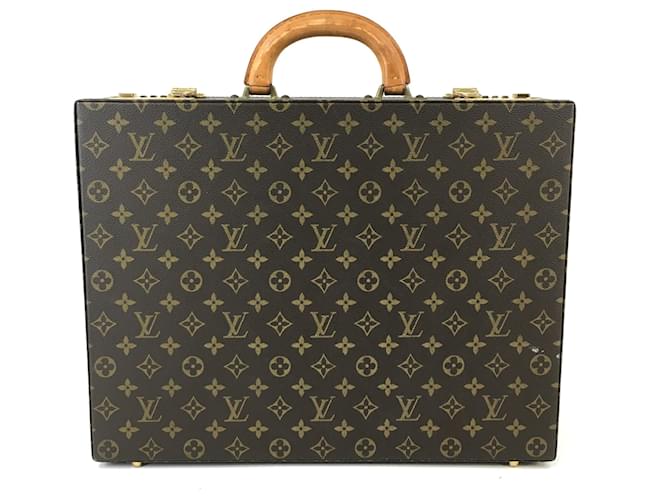 Louis Vuitton President Briefcase Monogram Canvas and calf leather Brown  ref.565580