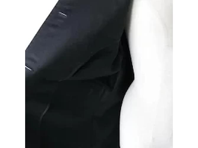 Chanel Coats, Outerwear Black Cotton  ref.565639