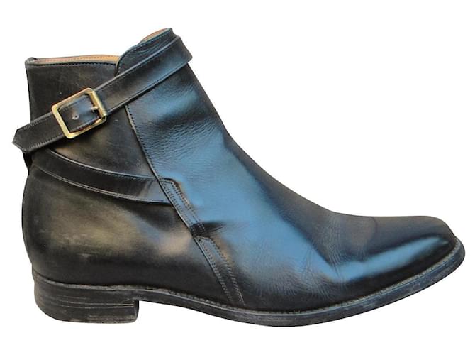 Autre Marque jophur boots Saxone p 39,5 Black Leather  ref.565666