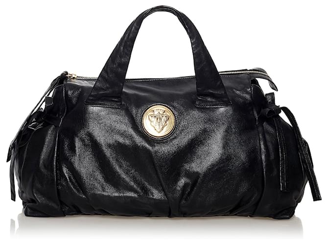 Gucci Black Hysteria Leather Tote Bag Pony-style calfskin  ref.565729