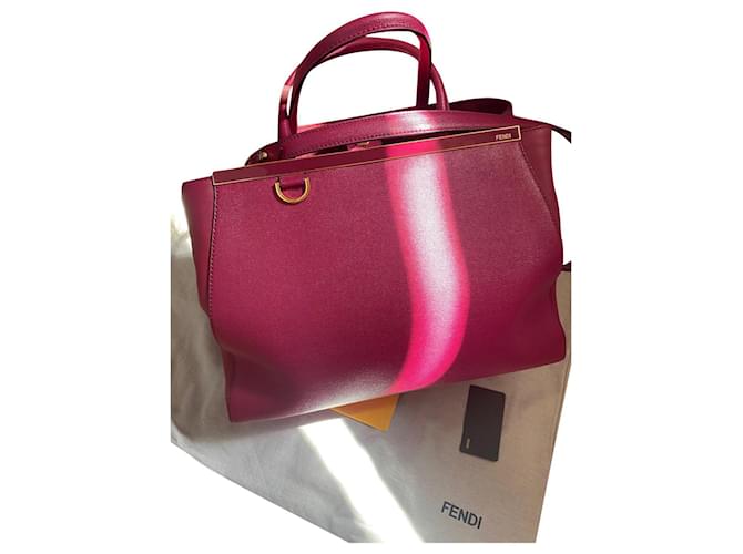 Fendi Handtaschen Pink Leder  ref.565775