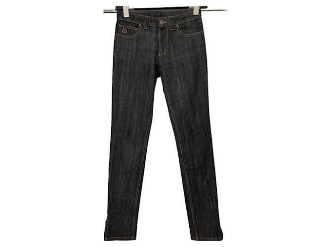 Louis Vuitton Jeans Nero Cotone  ref.565786
