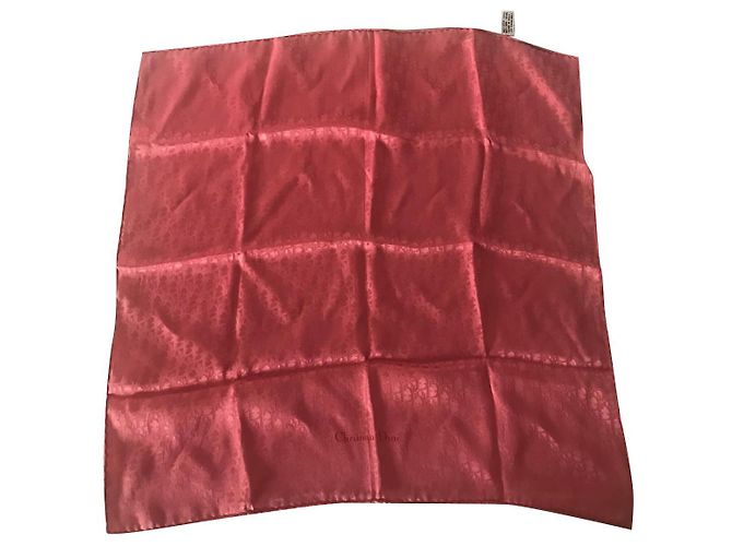 Sciarpa Dior Monogramma in Seta Rosa 