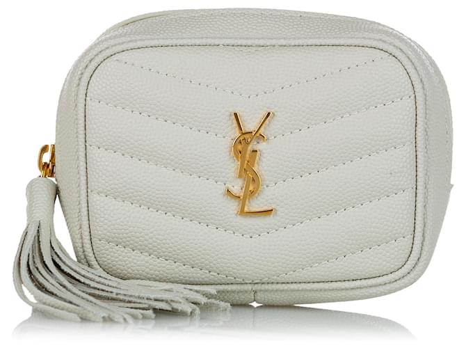 Loulou Yves Saint Laurent Lou Lou baby White Leather  ref.565830