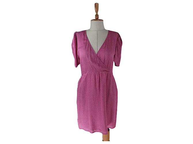 Ganni Dresses Pink Viscose  ref.566109