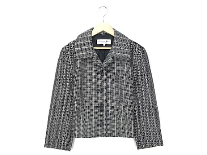 Christian Dior Jackets Grey Wool  ref.566174