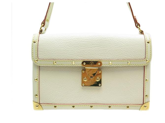 Louis Vuitton Louis Vuitton L'Aimable White Suhali Leather Pochette