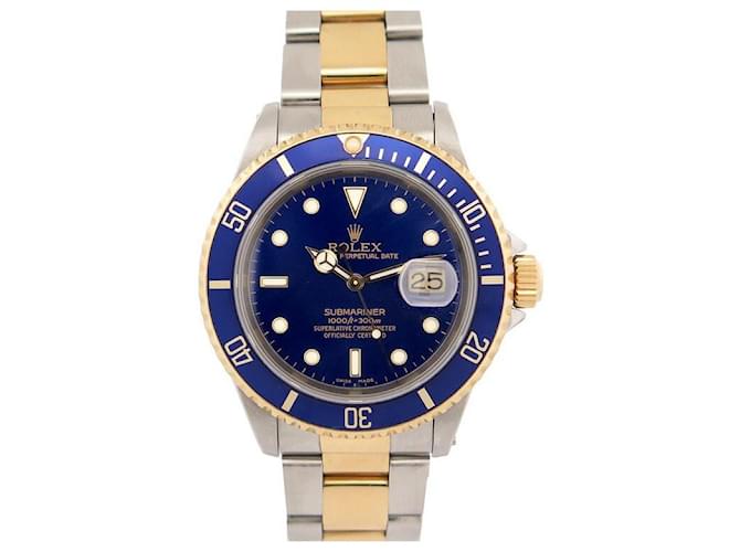NEW ROLEX SUBMARINER WATCH 11613 40 MM AUTOMATIC GOLD & STEEL BOX NEW WATCH Silvery  ref.566257