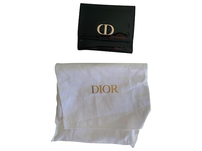 Dior Bourses, portefeuilles, cas Cuir vernis Noir  ref.566989