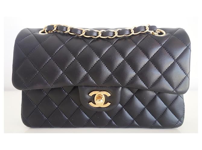 Sac Chanel Classique Cuir Noir  ref.566999