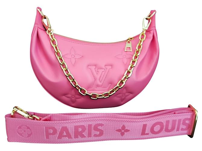 Louis Vuitton über den Mond Pink Leder  ref.567001