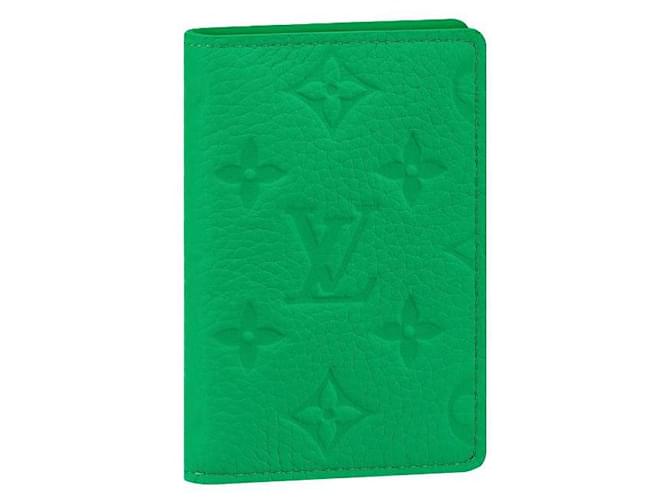 Louis Vuitton Organizer tascabile LV nuovo Verde Pelle  ref.567002