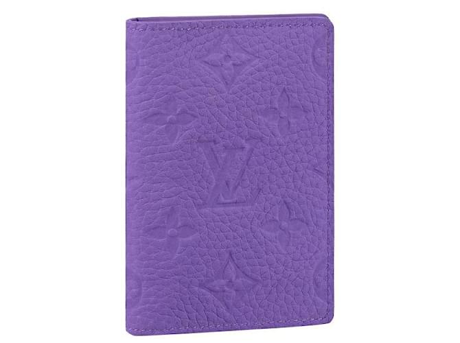 Louis Vuitton LV Pocket organizer purple Leather  ref.567003