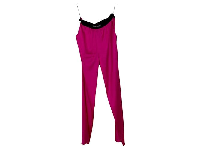 Tom Ford Pants, leggings Fuschia Silk  - Joli Closet