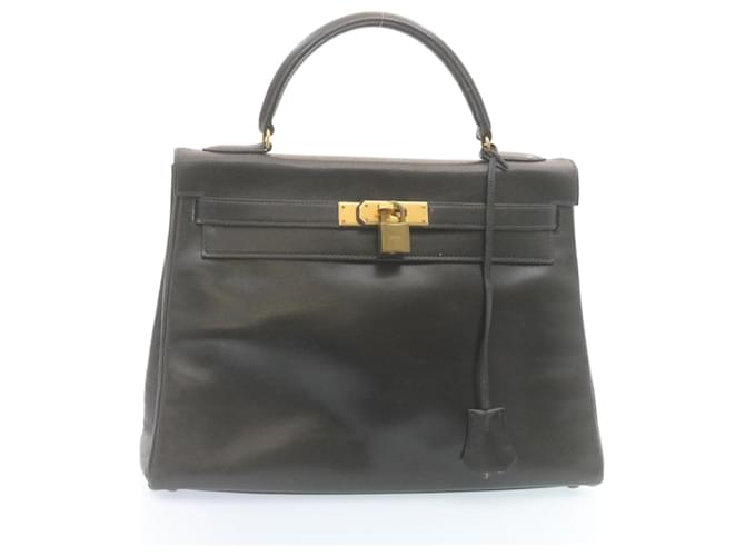 Hermès Kelly Black Leather  ref.567392