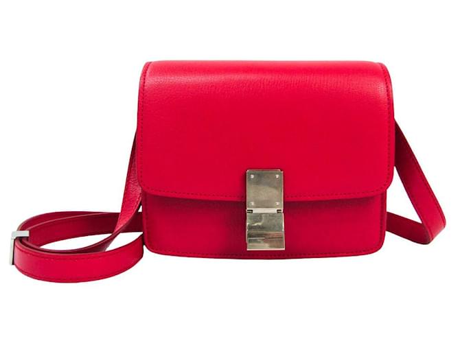 Celine Small Classic Box Bag - Red Crossbody Bags, Handbags