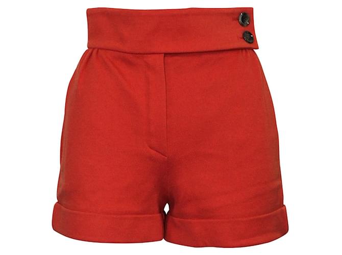 Louis Vuitton Pantalones cortos naranjas Algodón  ref.567695