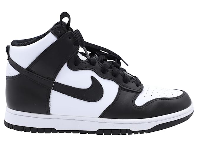 Nike Dunk High in Black White Leather  ref.567846