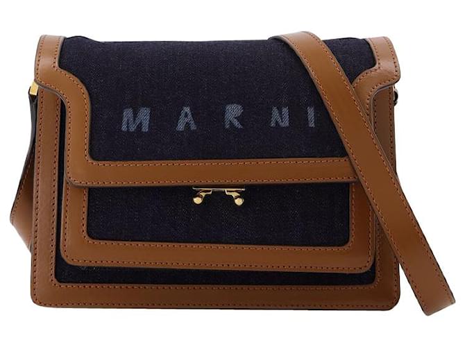 Marni Trunk Soft Medium in Multicolour Leather Multiple colors Cloth  ref.567855 - Joli Closet
