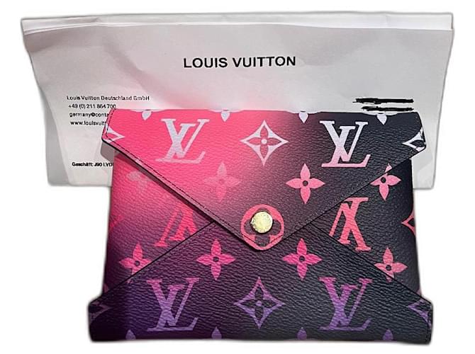 Louis Vuitton Kirigami Medio Medianoche Fucsia Amanecer Negro Rosa Lienzo  ref.568331