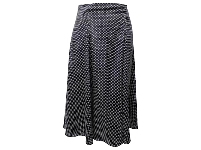 Iris & Ink Polka-Dot Skirt in Black Polyester  ref.568608