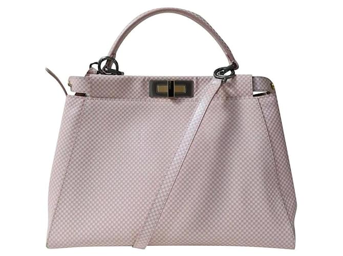 Shoulder & Crossbody Bags  Fendi Womens Pink Sequin And Leather