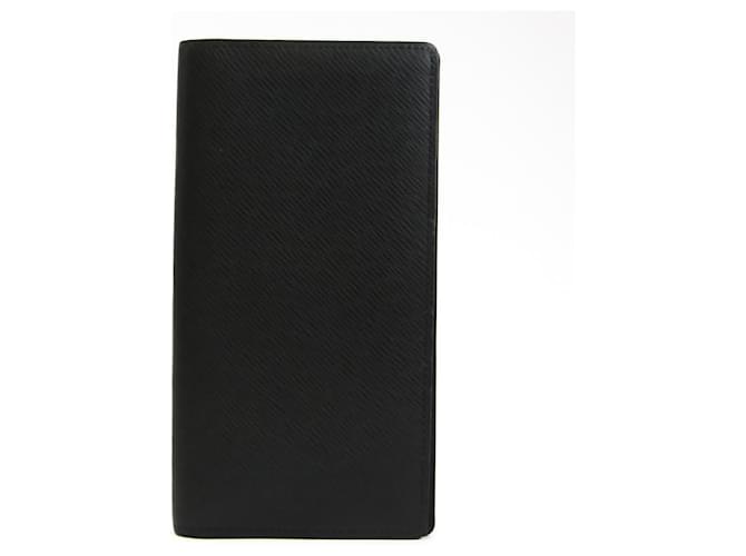 Louis Vuitton Portefeuille Black Leather  ref.568931