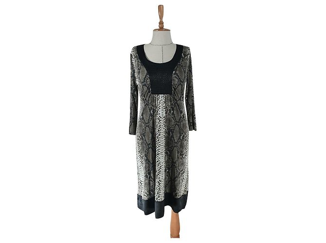 Vestido estampado piel de serpiente Laurèl Multicolor