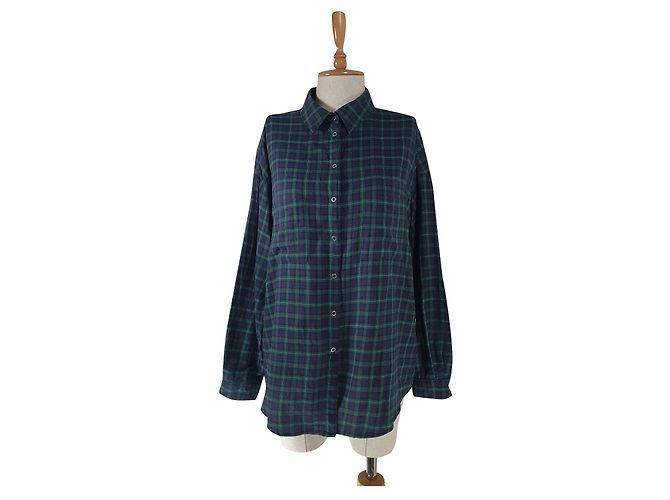 Camicia Tartan Set in Cotone Multicolore