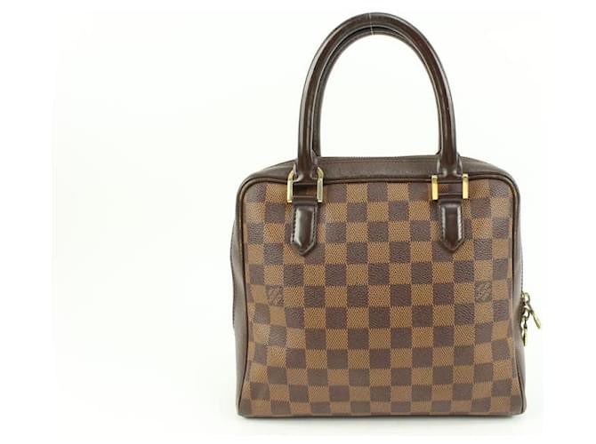 Louis Vuitton Discontinued Damier Ebene Brera Satchel Leather  ref.569210