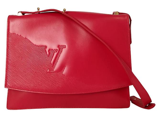 Louis Vuitton Opera shoulder bag in red leather  ref.569474