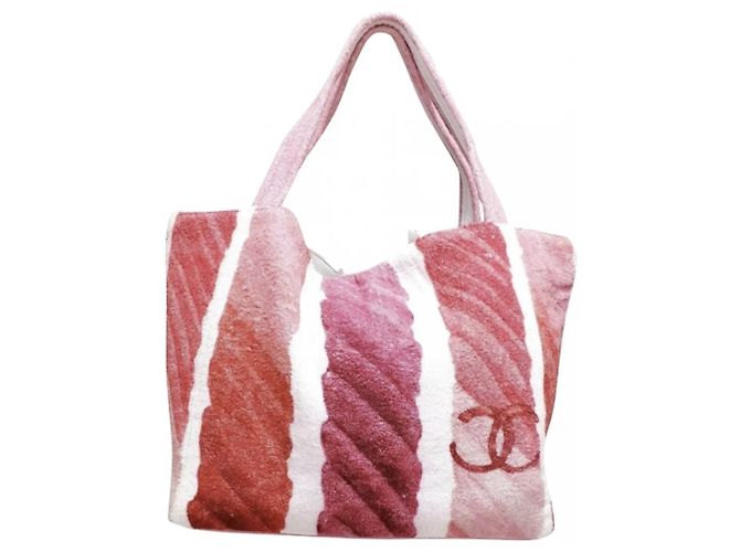 Chanel Taschen Pink Weiß Mehrfarben Fuschia