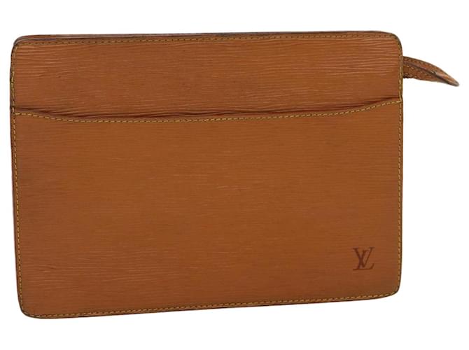 Louis Vuitton Pochette homme Brown Leather  ref.569585
