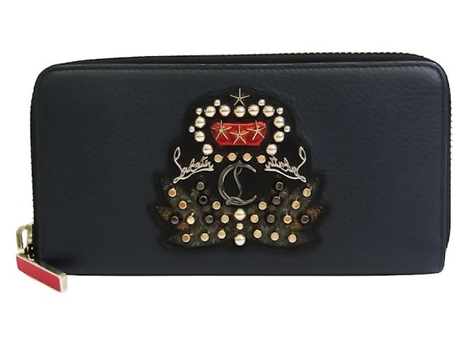 Christian Louboutin Panettone Navy blue Leather  ref.569627