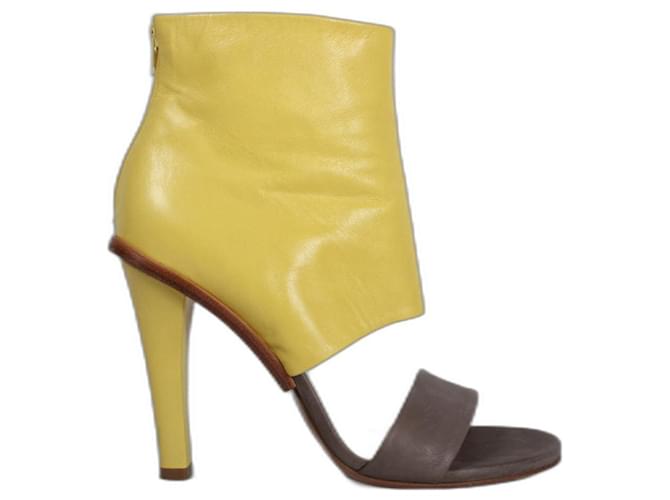 Maison Martin Margiela sandals Grey Yellow Leather  ref.569711