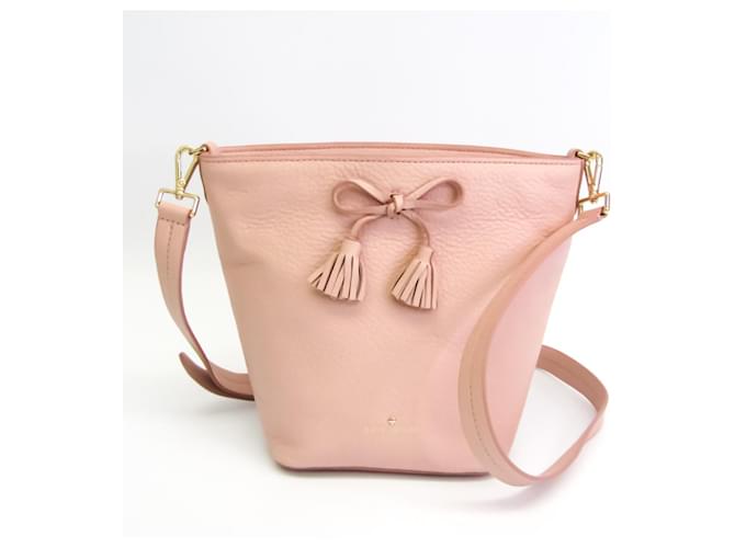 Ruban à pompons boutique Kate Spade HAYES STREET Cuir Rose  ref.569724