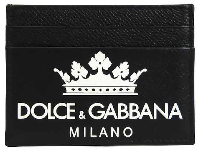 Afilar oficial Puerto Cartera Dolce & Gabbana Negro Cuero ref.569741 - Joli Closet