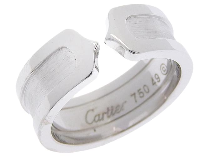 Cartier C2 Or blanc Argenté  ref.569780