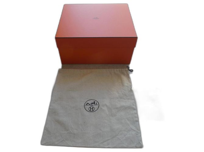 caixa completa para bolsa hermès birkin 30cms Laranja