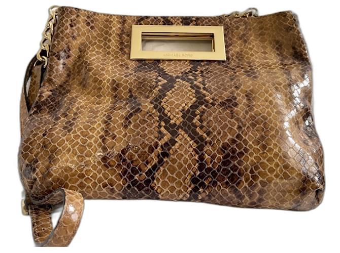Michael Kors Handtasche Python Print Leder Python drucken 