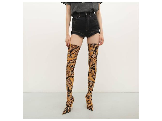 Balenciaga sales leopard boots