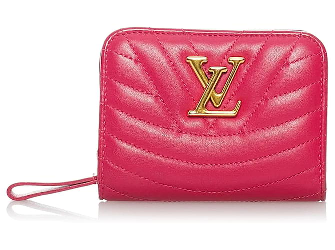 Louis Vuitton Pink New Wave Compact Wallet Leather Pony-style calfskin  ref.762977 - Joli Closet