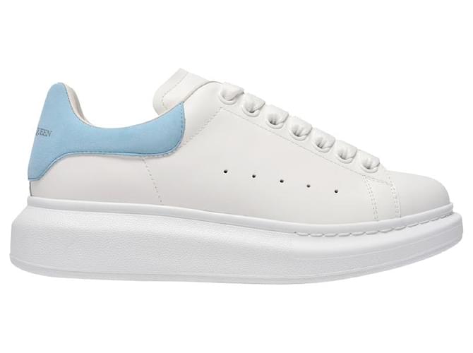 Oversized Sneakers - Alexander Mcqueen - White/Powder Blue - Leather  ref.570236