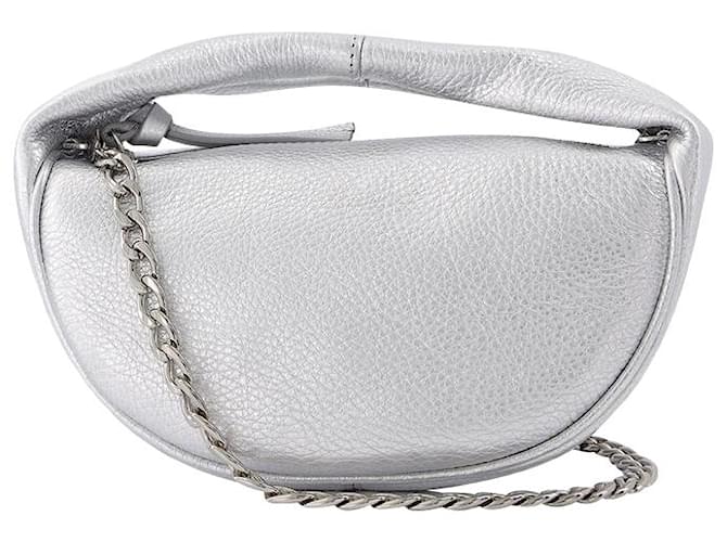 Baby Crush Bag in Silver Leather