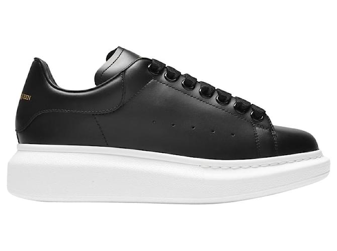 Oversized Sneakers - Alexander Mcqueen - Black - Leather  ref.570273
