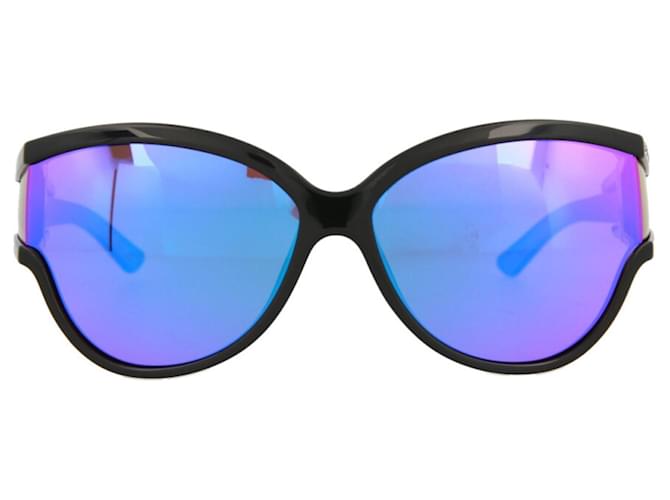 Gafas de sol con montura redonda Balenciaga Negro  ref.570367