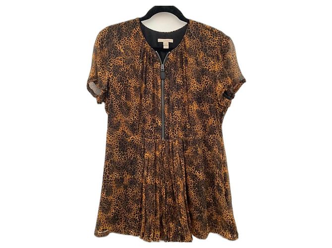 Top de seda Burberry Brit Marrón oscuro