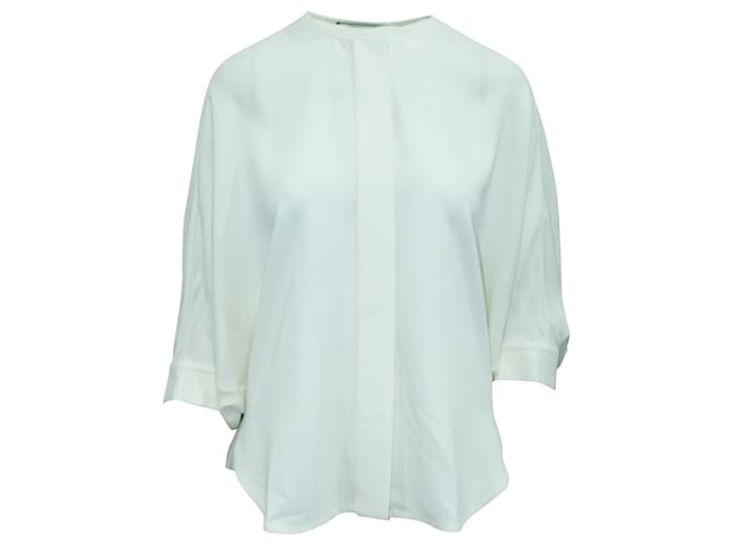 Alexander Mcqueen Ivory Loose Fitting Shirt White Cream Viscose Cellulose fibre  ref.570512