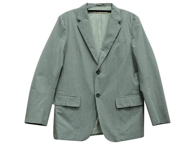 Marni Blazer Suit and Trousers in Grey Cotton  ref.570532