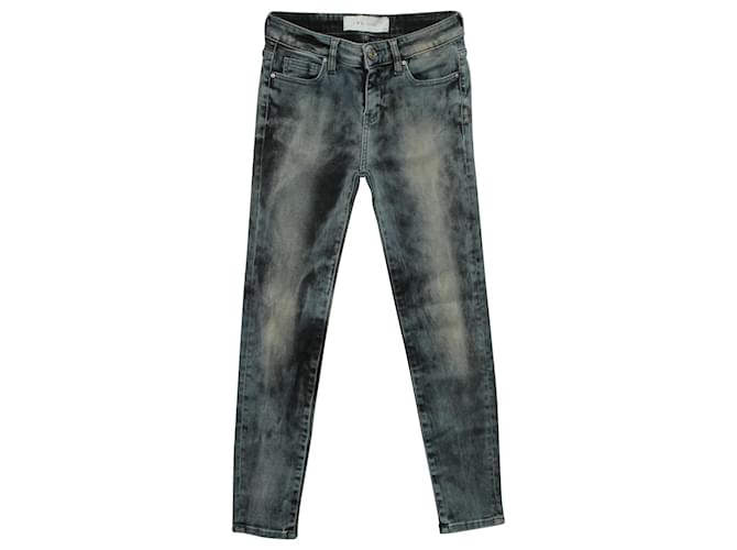 Iro Acid-Washed Jeans in Blue Cotton  ref.570592